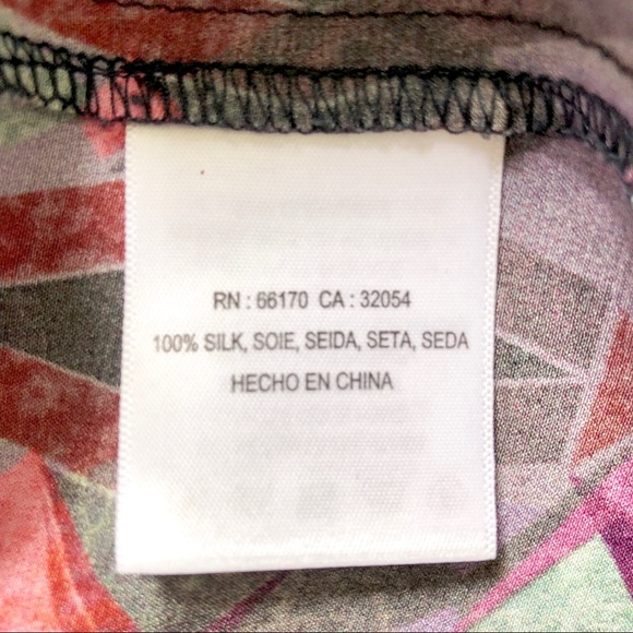 Kachel Geometric Diamond Scope Silk Shift Dress - Picture 8 of 8